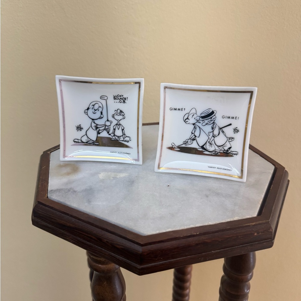 Harvey Hustlemoney ceramic plates